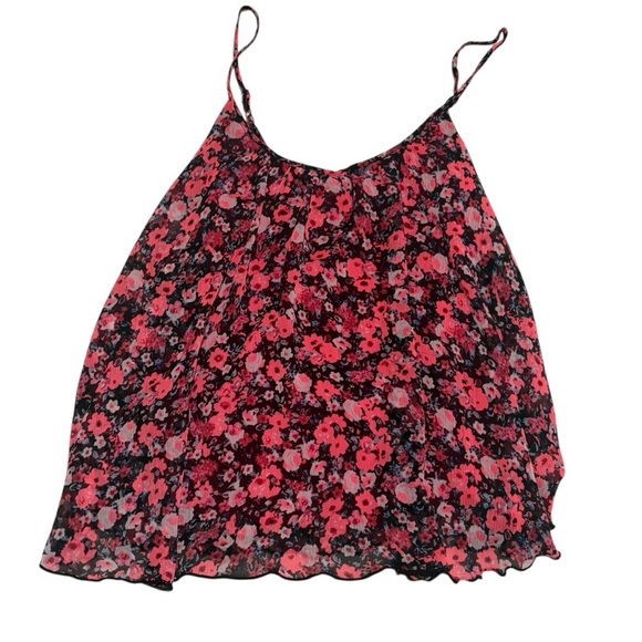 Express Pink and Black Relaxed Camisole Tank - Picture 1 of 4